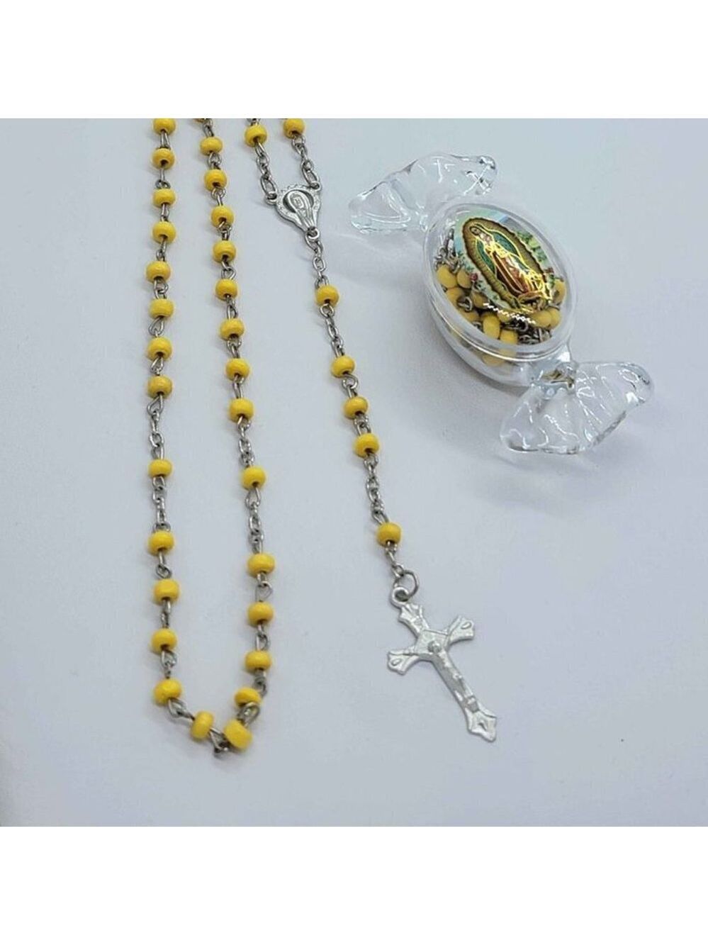 NEW Yellow Rosary